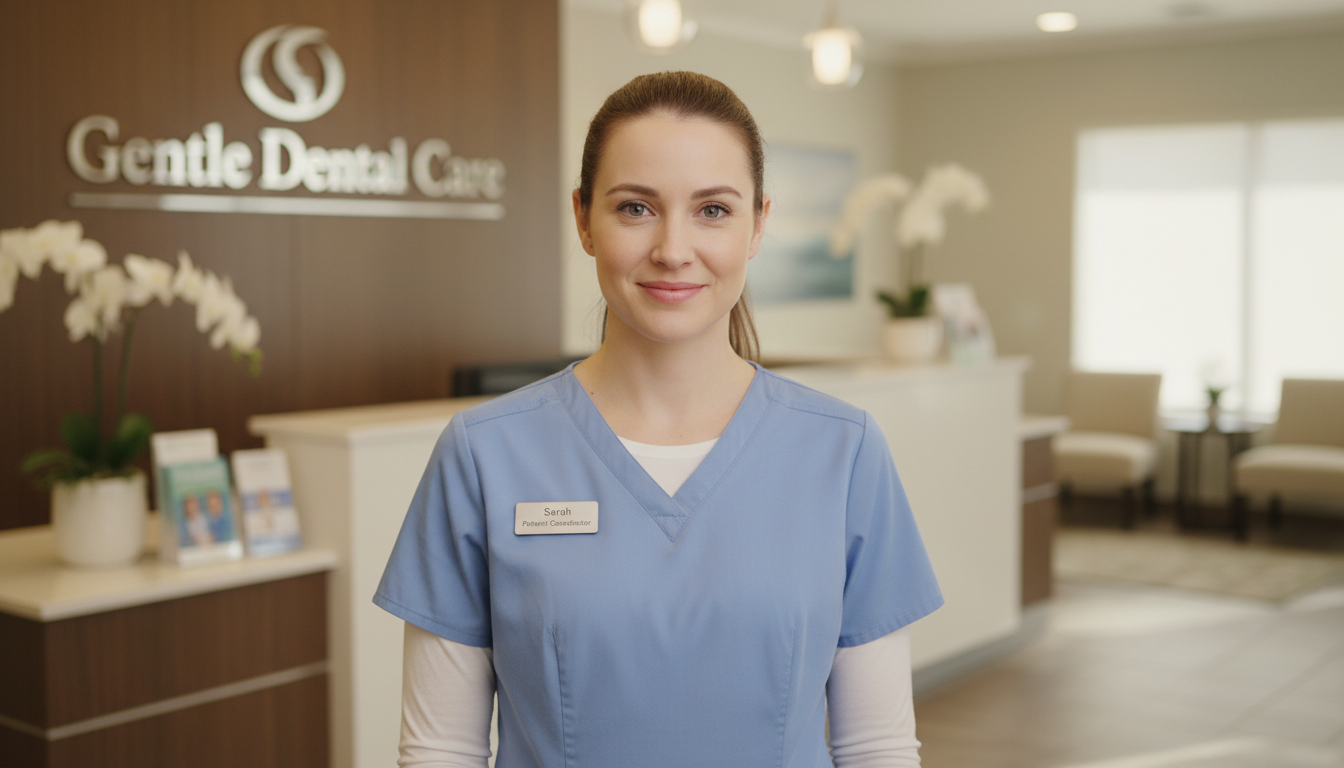 Friendly dental staff member